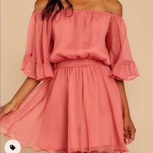 Effortless Grace- Off the shoulder dress